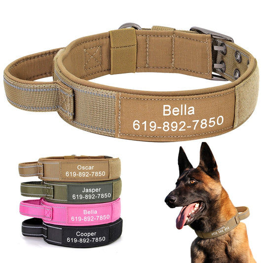Personalized 1.5" Basic Tactical Dog Collar